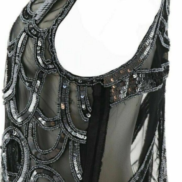 Sheryl Crow Beaded Hero Vests Black - Picture 2 of 12